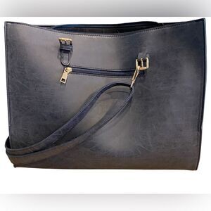 Laptop Shoulder Bag with Adjustable Strap Inside and Outside Pockets Color Blue